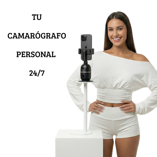 Trípode Inteligente 360º con Seguimiento Facial IA (Sin Apps)